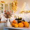 4PCS Fall Decor, 19.5 inch Artificial White Berry/Maple Leaf/Pumpkin Floral Stems Fall Branches Decorations, for Autumn Weeding, Birthday, Holiday, Harvest, Home Vase Arrangement, Indoor Decor.